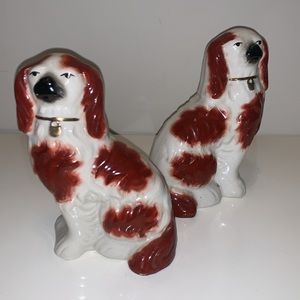 ENGLISH VICTORIAN STAFFORDSHIRE DOGS